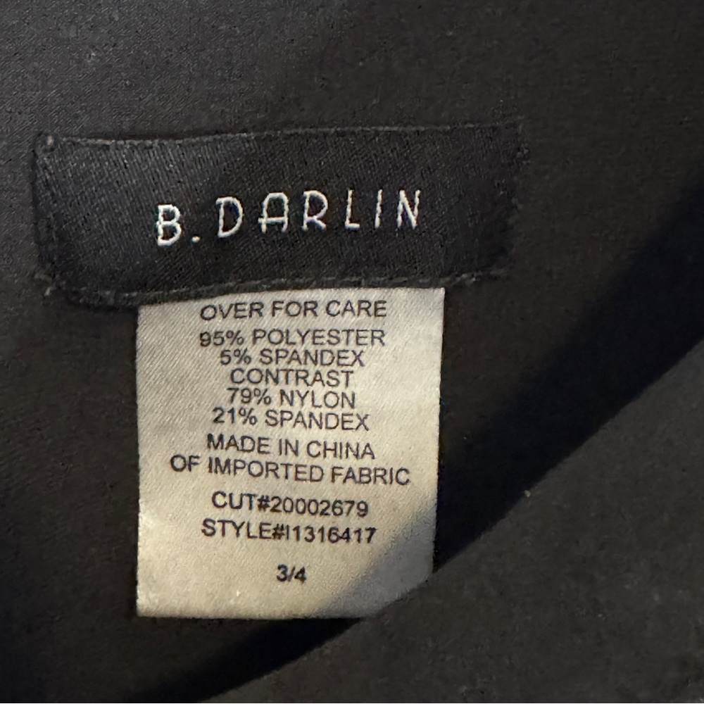 B Darlin One Shoulder Black Dress with Mesh Detail - Picture 2 of 5